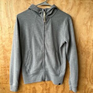 Prana Gray Knit Full Zip Hoody